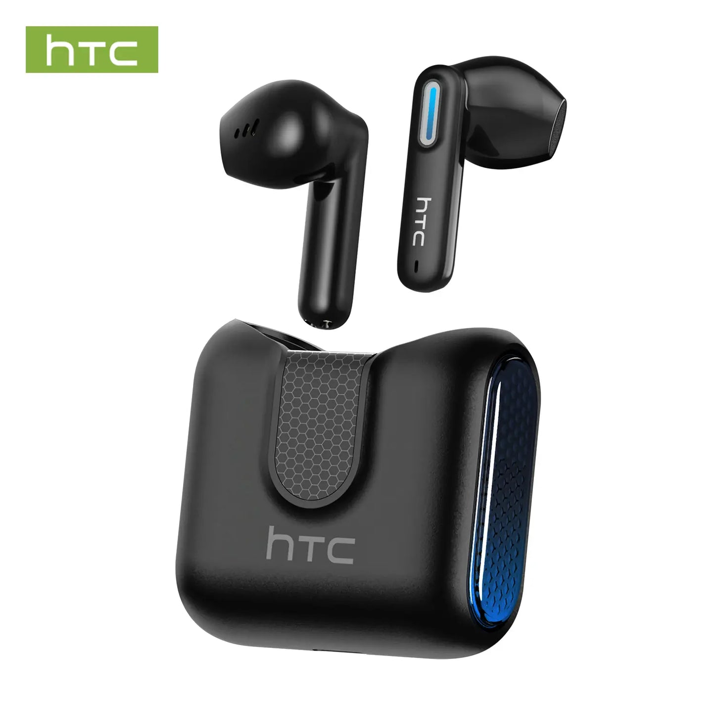 HTC NE49 Wireless Earbuds - Bluetooth 6.0 Gaming Headsets with High Fidelity Sound, IPX5 Waterproof Rating, Ideal for Office, Sports, Study, and Audio Calls, Featuring Built-In Microphone and TWS Technology