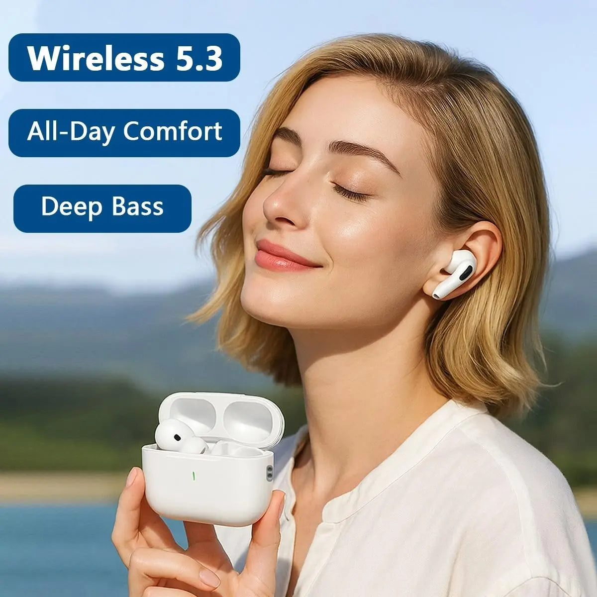 Elevate Your Audio Experience with TWS Wireless Bluetooth Earphones - High Fidelity Sound, Smart Touch Control, and Long Battery Life
