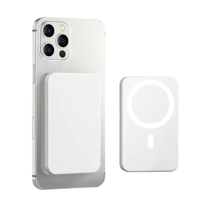 5000mAh Magnetic Power Bank - MagSafe-Compatible Wireless Portable Charger for iPhone 12-17 Series, Optimized for Magnetic Cases