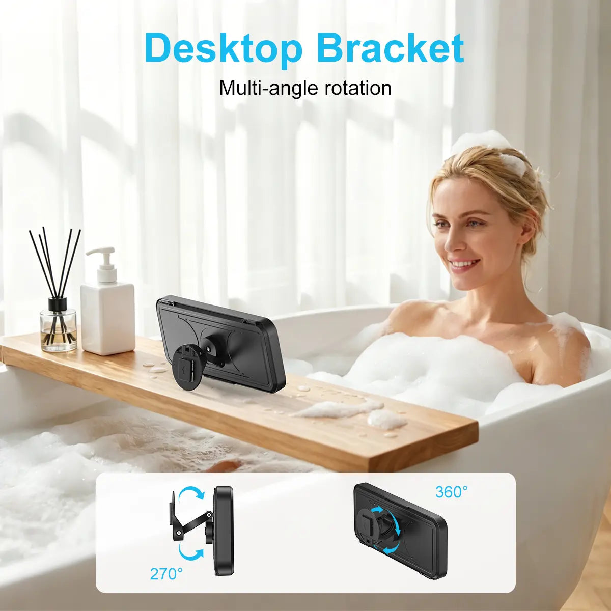 Transform Your Space with the Ultimate Waterproof Bluetooth Box Speaker – 360° Rotating Touch Screen for Movies, Music, and More!