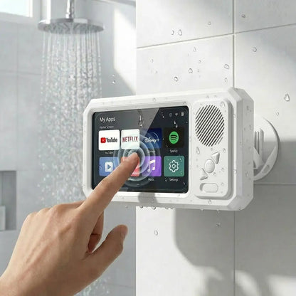 Transform Your Space with the Ultimate Waterproof Bluetooth Box Speaker – 360° Rotating Touch Screen for Movies, Music, and More!