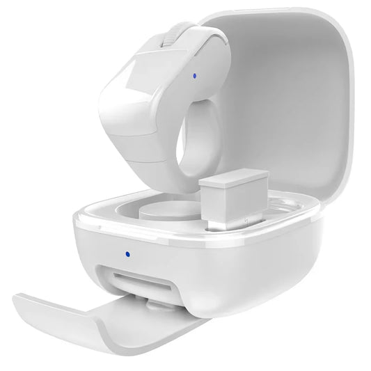 Bluetooth Dual-Mode Rechargeable Ring Mouse - Lightweight Remote Control for Selfie, Short Video, and Speech Applications