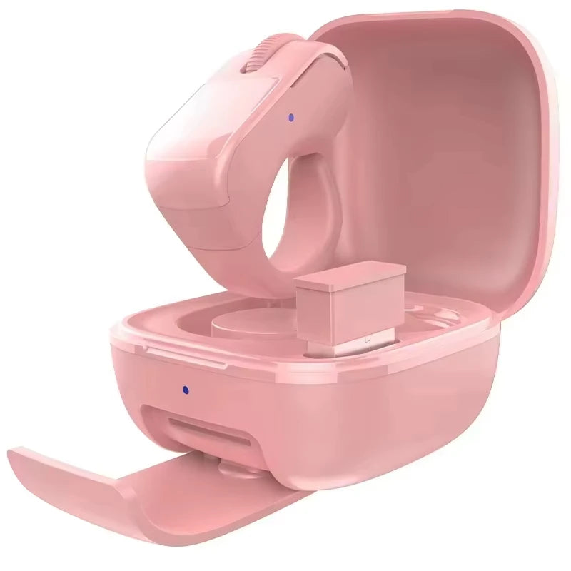 Bluetooth Dual-Mode Rechargeable Ring Mouse - Lightweight Remote Control for Selfie, Short Video, and Speech Applications
